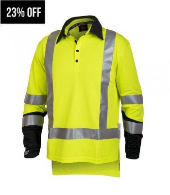 Stoney Creek – Hi Vis Silverdry Long Sleeve Polo