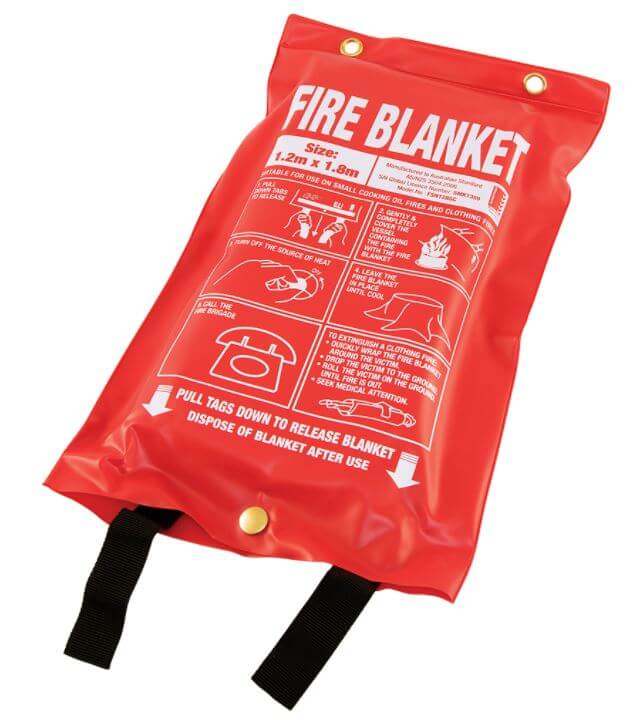 Large 1.2m x 1.8m Fire Blanket – Soft Plastic Pouch