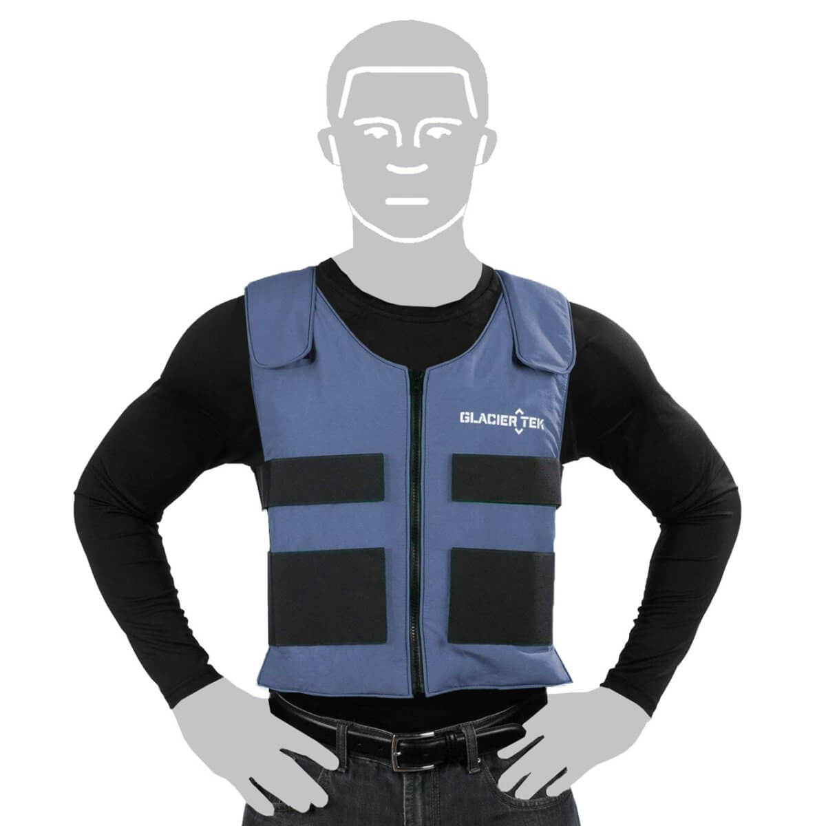 Cold vest store for hot weather