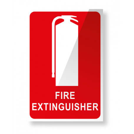 100mm Extinguisher Location Sign