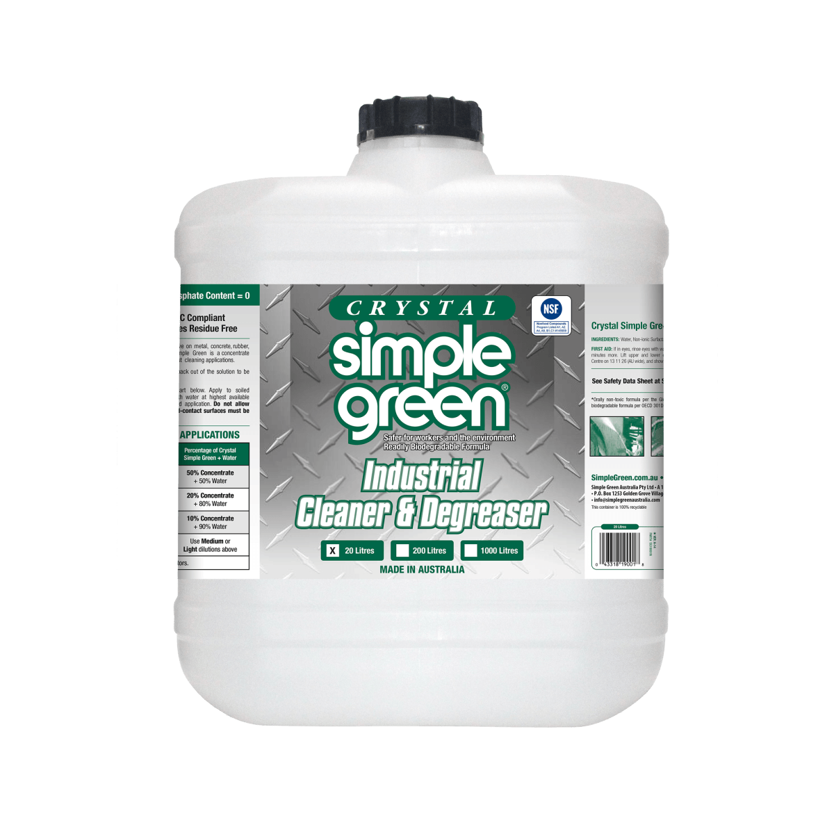 Crystal Simple Green® Industrial Cleaner & Degreaser