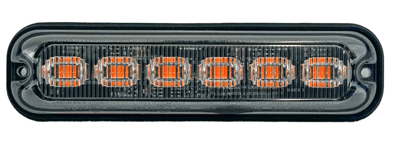 BASE6 6 LED 4W Amber Low Profile Surface Mount Perimeter Light