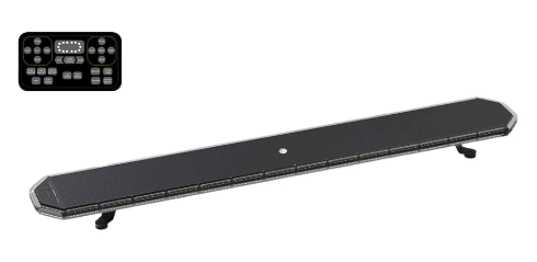 BASE6 Guardian Warning Light Bar, 1240mm Long, Amber Warning, With Control Panel