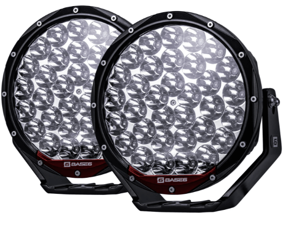 BASE6 SB9 PRO Series 8.5″ Driving Lights – Pair