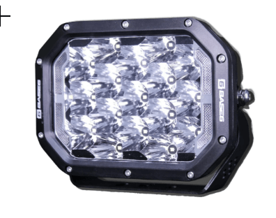 BASE6 Quad Series 7″ Driving Light with Front Position Light, 102W, 13,000Lm, IP68